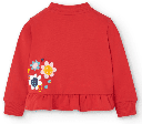 Chaqueta roja flores