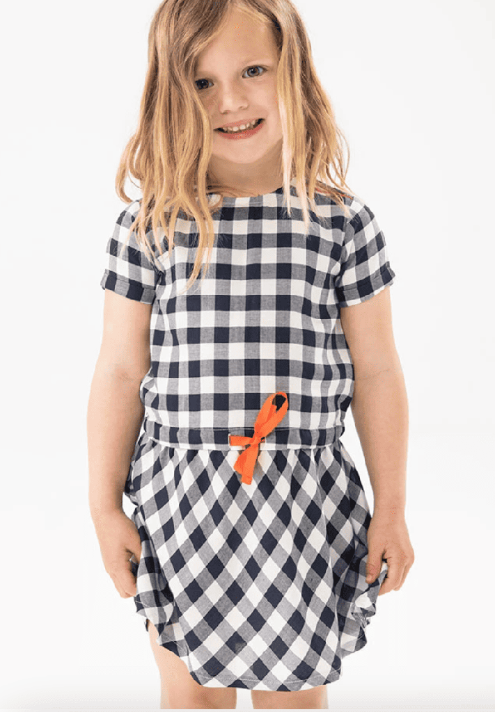 vestido vichí marino