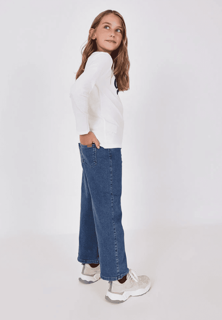 Pantalón vaquero azul elástico