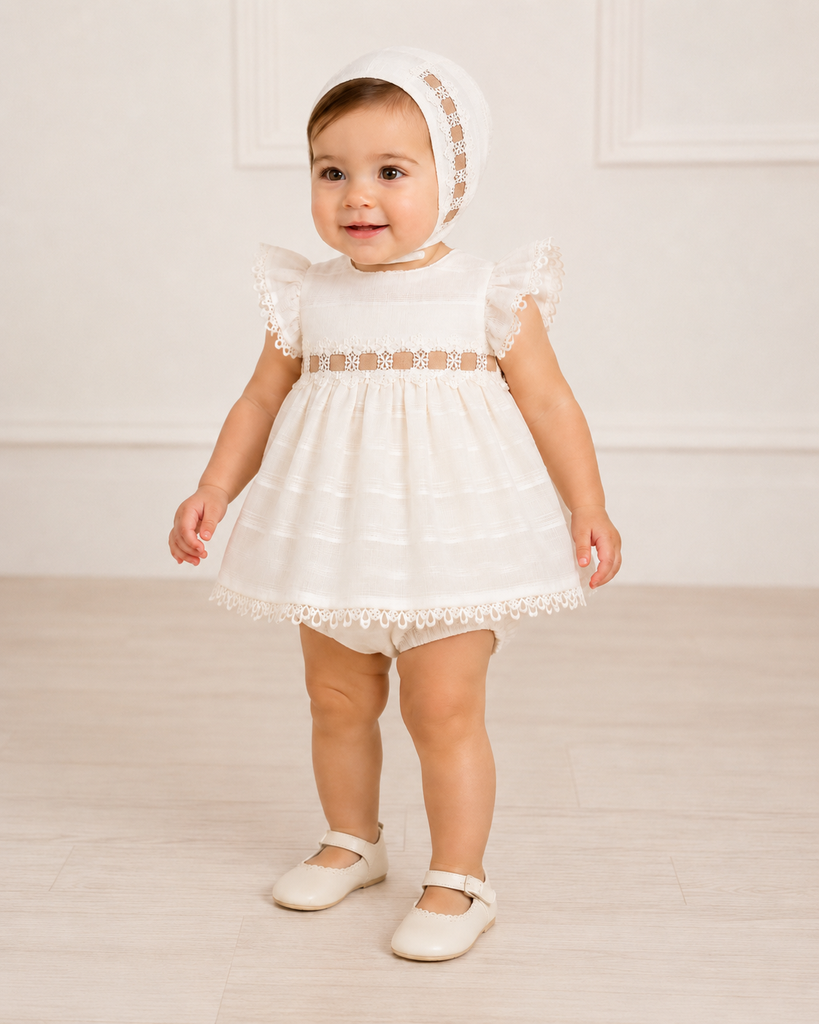 Vestido, braguita y capota 0023